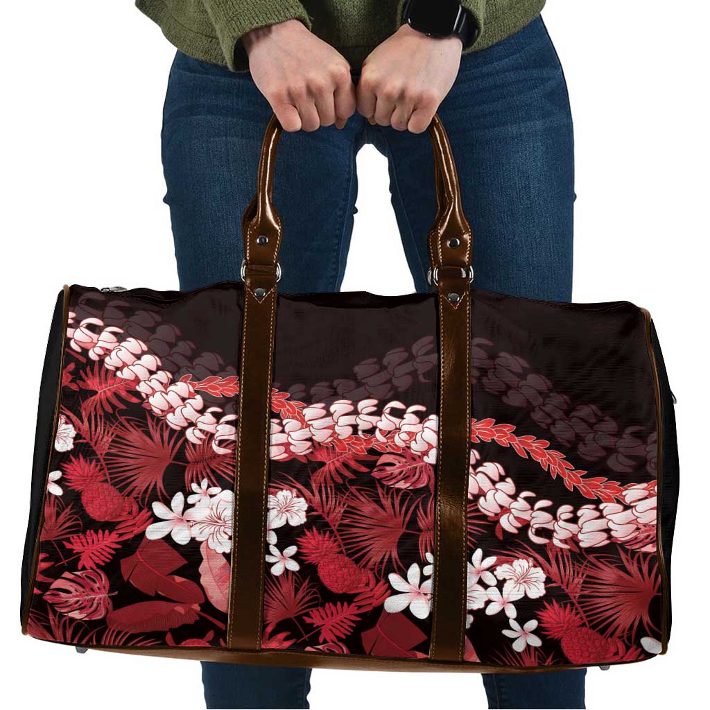 Ulaula Aloha Hawaii Lei Travel Bag Tropical Flowers Elegant Vibe - Polynesian Pride
