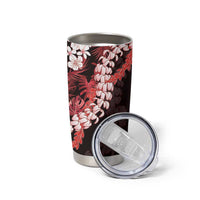 Ulaula Aloha Hawaii Lei Tumbler Cup Tropical Flowers Elegant Vibe - Polynesian Pride