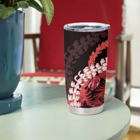 Ulaula Aloha Hawaii Lei Tumbler Cup Tropical Flowers Elegant Vibe - Polynesian Pride