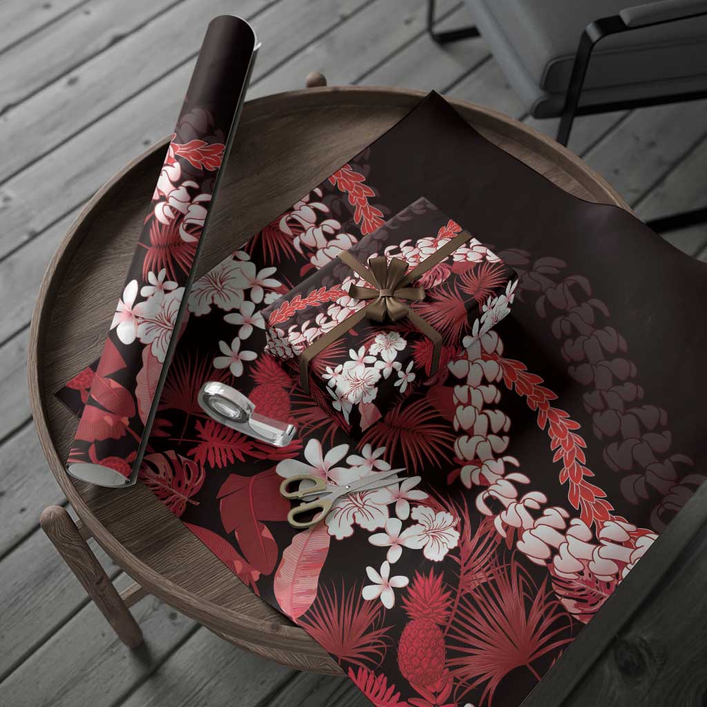 Ulaula Aloha Hawaii Lei Wrapping Paper Tropical Flowers Elegant Vibe LT14 - Polynesian Pride