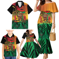 Vanuatu Independence Day Family Matching Mermaid Dress and Hawaiian Shirt Chibi Boar Proud To Be A Ni-Van