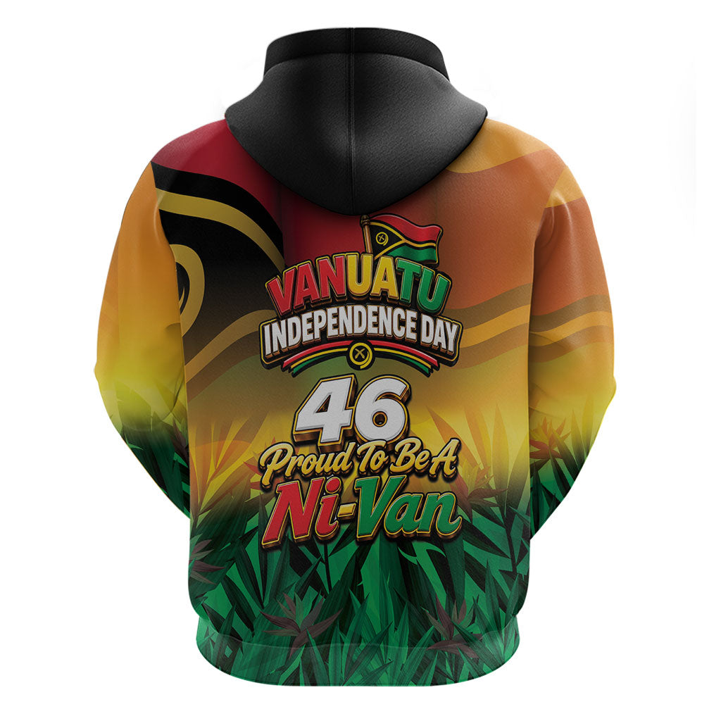 Vanuatu Independence Day Hoodie Chibi Boar Proud To Be A Ni-Van