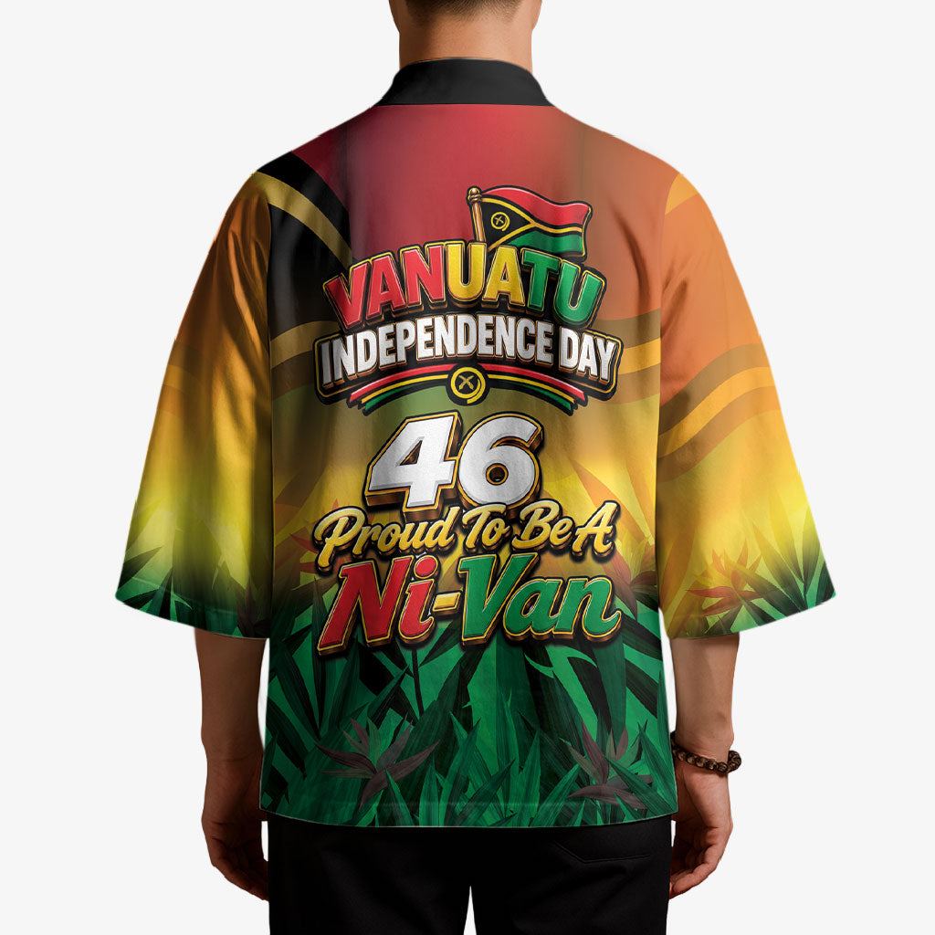 Vanuatu Independence Day Kimono Chibi Boar Proud To Be A Ni-Van