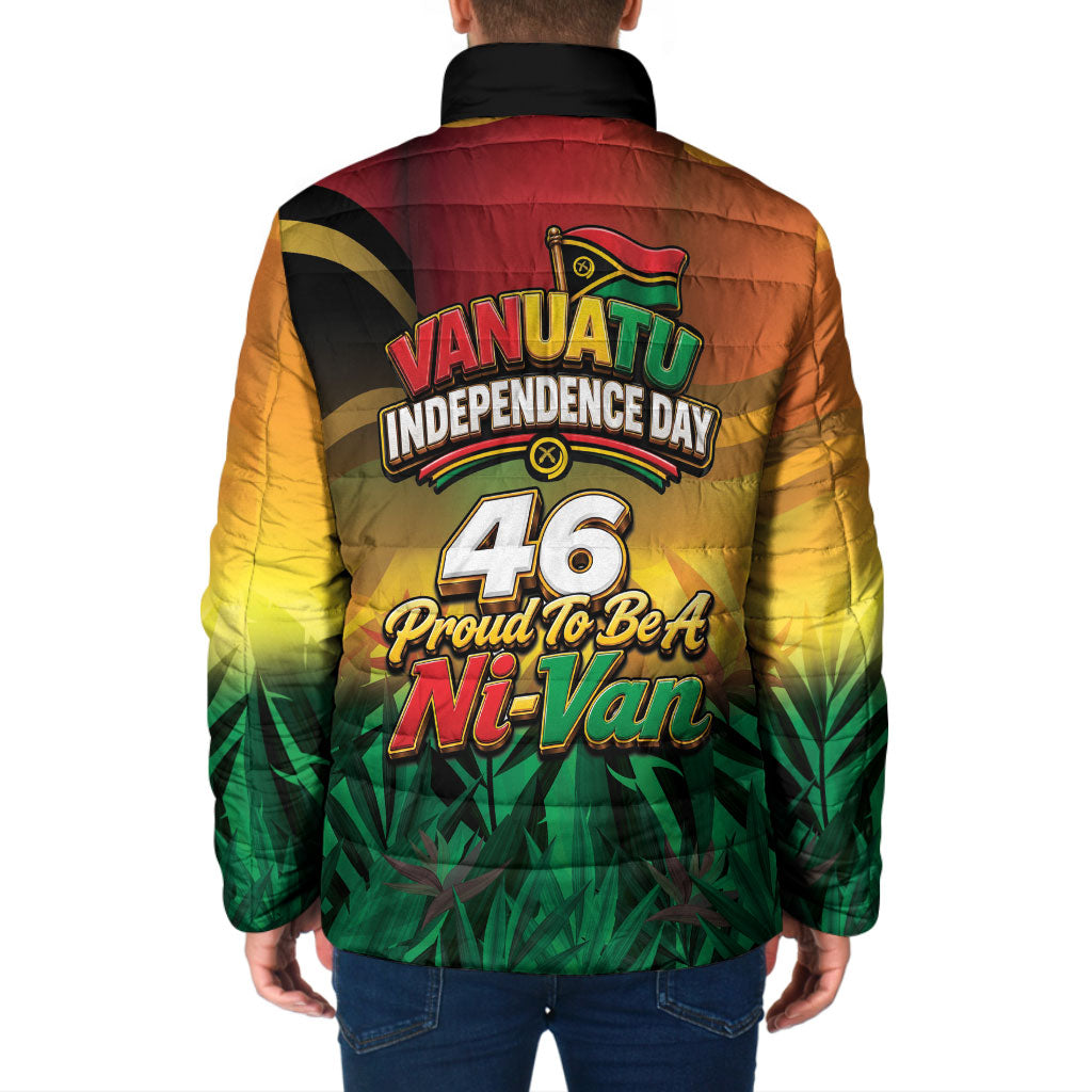 Vanuatu Independence Day Padded Jacket Chibi Boar Proud To Be A Ni-Van
