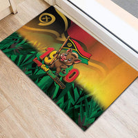 Vanuatu Independence Day Rubber Doormat Chibi Boar Proud To Be A Ni-Van