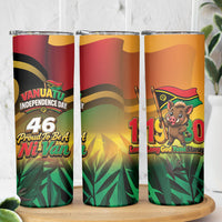 Vanuatu Independence Day Skinny Tumbler Chibi Boar Proud To Be A Ni-Van