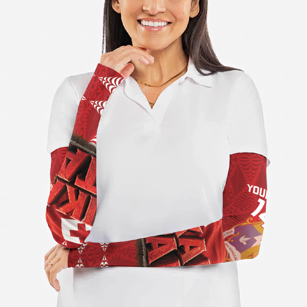 Tonga Rugby Custom Arm Sleeves 2026 Go Ikale Tahi Ngatu Pattern