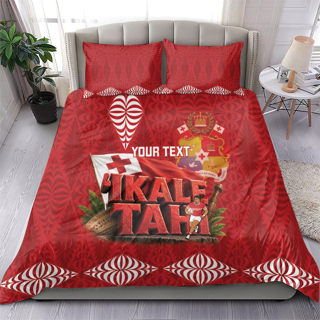 Tonga Rugby Custom Bedding Set 2026 Go Ikale Tahi Ngatu Pattern