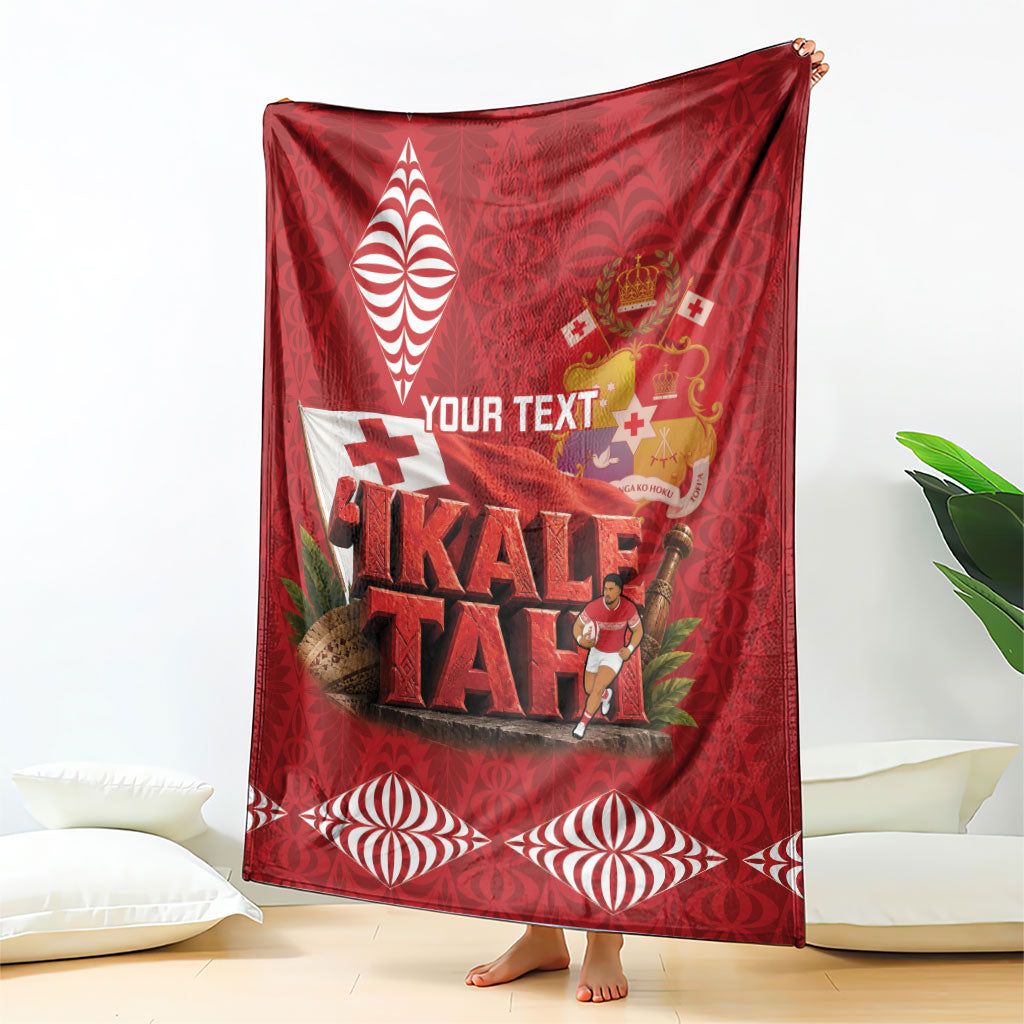 Tonga Rugby Custom Blanket 2026 Go Ikale Tahi Ngatu Pattern