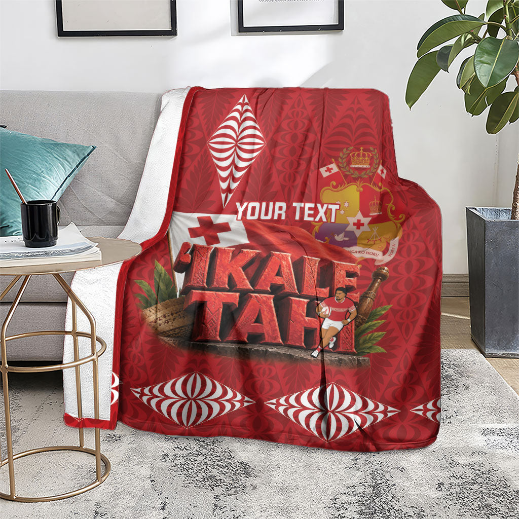 Tonga Rugby Custom Blanket 2026 Go Ikale Tahi Ngatu Pattern