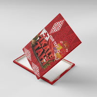 Tonga Rugby Custom Canvas Wall Art 2026 Go Ikale Tahi Ngatu Pattern