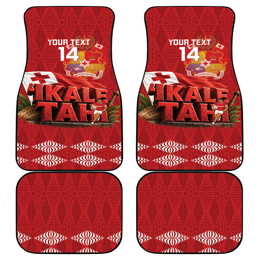 Tonga Rugby Custom Car Mats 2026 Go Ikale Tahi Ngatu Pattern