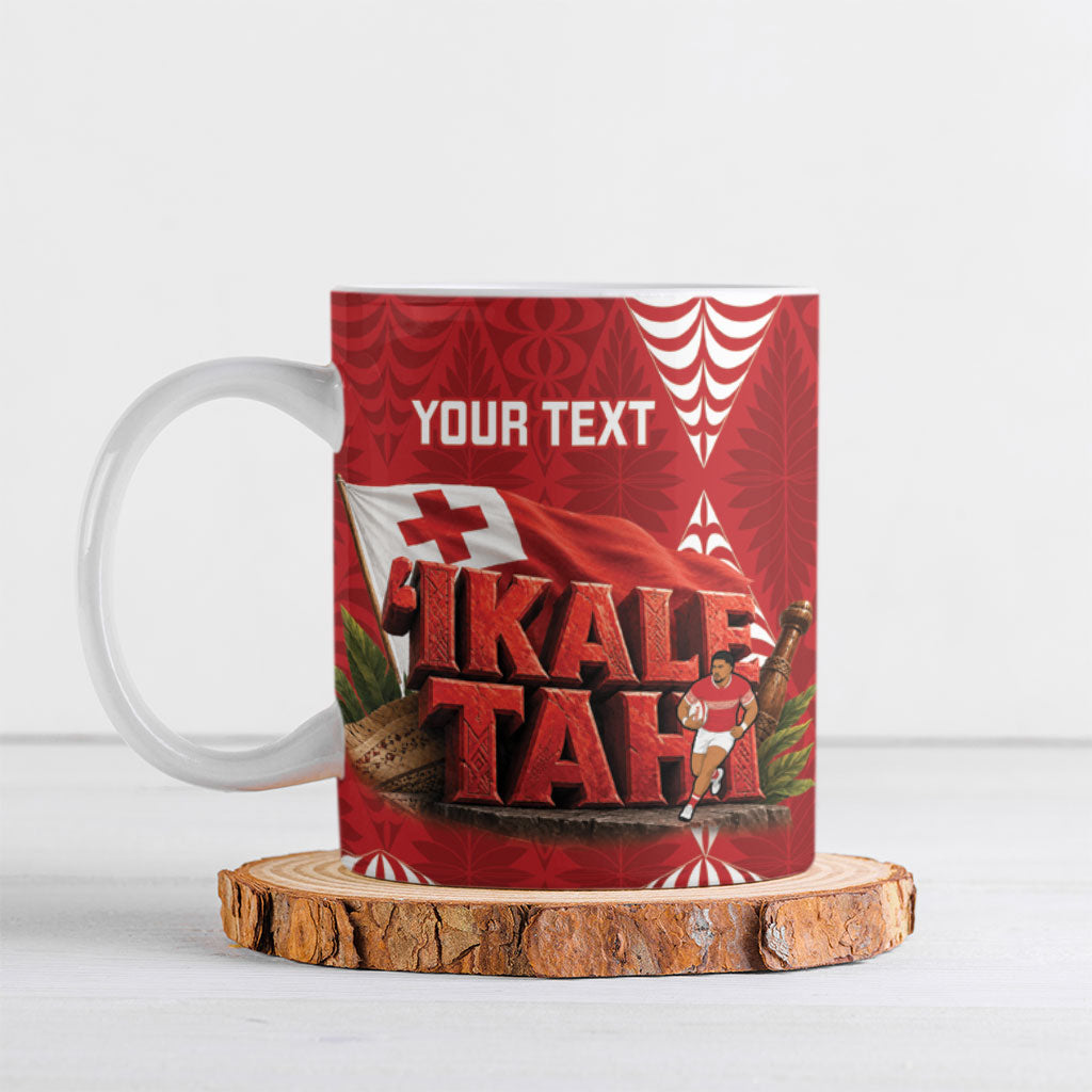 Tonga Rugby Custom Ceramic Mug 2026 Go Ikale Tahi Ngatu Pattern