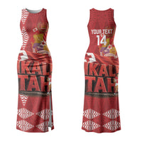 Tonga Rugby Custom Couples Matching Tank Maxi Dress and Hawaiian Shirt 2026 Go Ikale Tahi Ngatu Pattern LT14 - Polynesian Pride