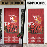 Tonga Rugby Custom Door Cover 2026 Go Ikale Tahi Ngatu Pattern