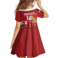 Tonga Rugby Custom Family Matching Off Shoulder Maxi Dress and Hawaiian Shirt 2026 Go Ikale Tahi Ngatu Pattern