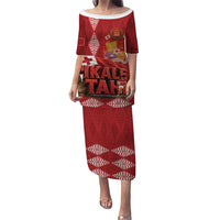 Tonga Rugby Custom Family Matching Puletasi and Hawaiian Shirt 2026 Go Ikale Tahi Ngatu Pattern