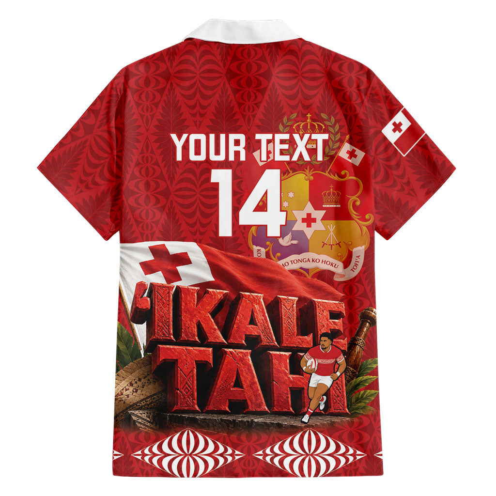 Tonga Rugby Custom Hawaiian Shirt 2026 Go Ikale Tahi Ngatu Pattern