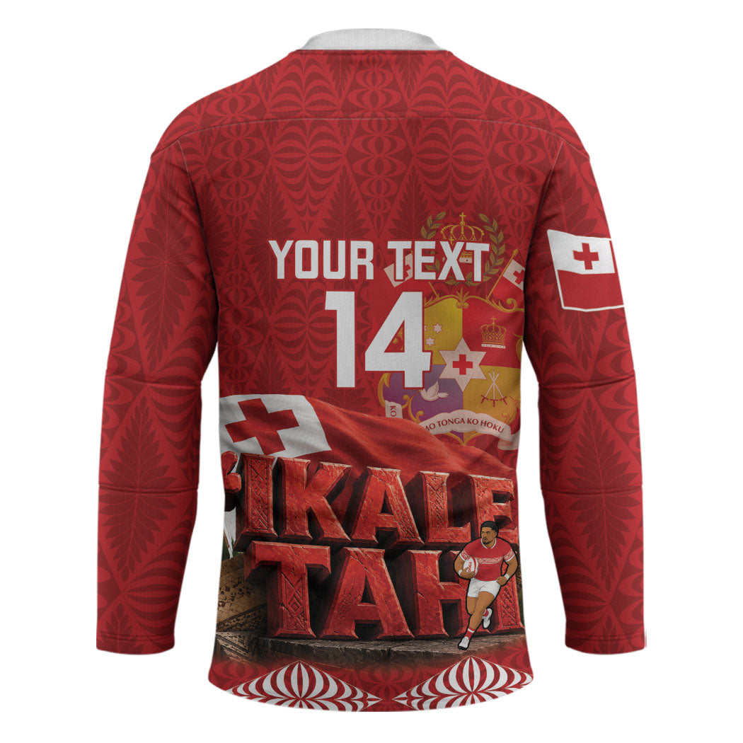 Tonga Rugby Custom Hockey Jersey 2026 Go Ikale Tahi Ngatu Pattern