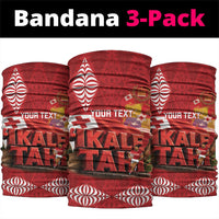 Tonga Rugby Custom Neck Gaiter 2026 Go Ikale Tahi Ngatu Pattern