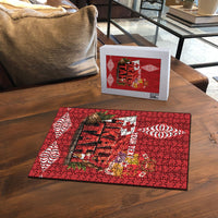Tonga Rugby Custom Puzzle 2026 Go Ikale Tahi Ngatu Pattern