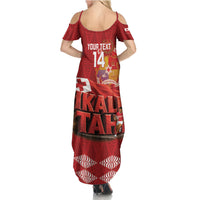 Tonga Rugby Custom Summer Maxi Dress 2026 Go Ikale Tahi Ngatu Pattern