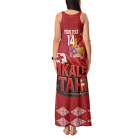Tonga Rugby Custom Tank Maxi Dress 2026 Go Ikale Tahi Ngatu Pattern