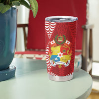 Tonga Rugby Custom Tumbler Cup 2026 Go Ikale Tahi Ngatu Pattern