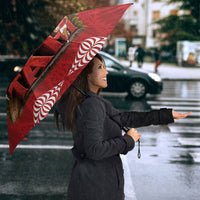 Tonga Rugby Custom Umbrella 2026 Go Ikale Tahi Ngatu Pattern