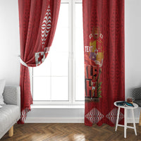 Tonga Rugby Custom Window Curtain 2026 Go Ikale Tahi Ngatu Pattern