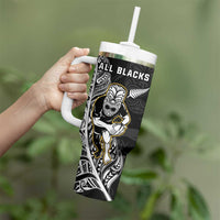 New Zealand and Ireland Rugby Tumbler With Handle All Black Maori Mix Shamrocks