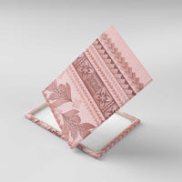 Pastel Pink Samoa Siapo Teuila Flowers Canvas Wall Art LT14 With Frame Pastel Pink - Polynesian Pride