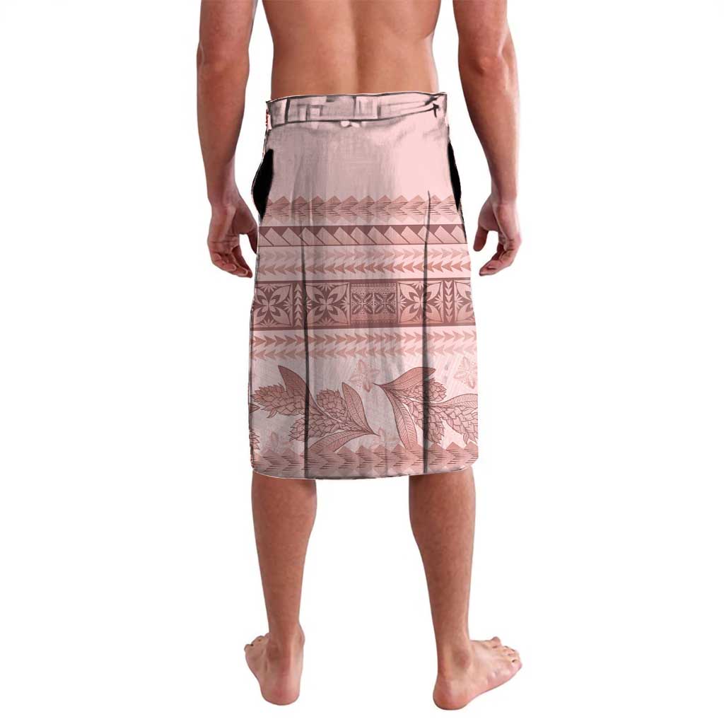 Pastel Pink Samoa Siapo Teuila Flowers Lavalava - Polynesian Pride