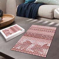 Pastel Pink Samoa Siapo Teuila Flowers Puzzle LT14 - Polynesian Pride