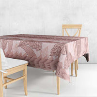 Pastel Pink Samoa Siapo Teuila Flowers Tablecloth LT14 - Polynesian Pride