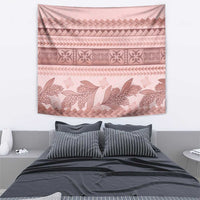 Pastel Pink Samoa Siapo Teuila Flowers Tapestry - Polynesian Pride