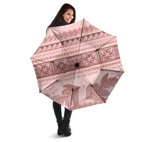 Pastel Pink Samoa Siapo Teuila Flowers Umbrella LT14 - Polynesian Pride