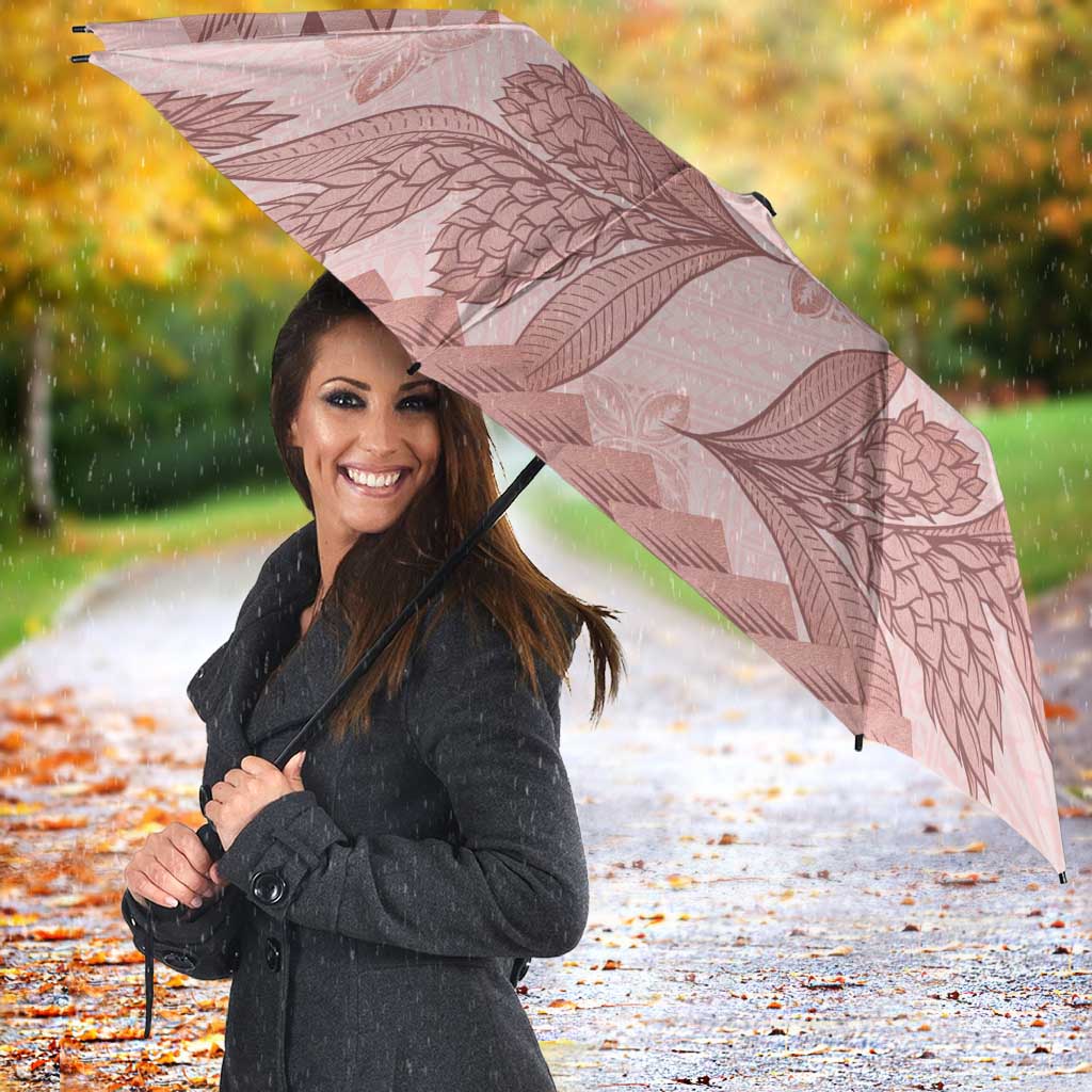 Pastel Pink Samoa Siapo Teuila Flowers Umbrella LT14 - Polynesian Pride