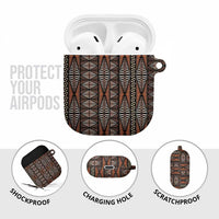 Malo e lelei Tonga AirPods Case Tongan Ngatu Vintage Brown - Polynesian Pride