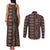 Malo e lelei Tonga Couples Matching Tank Maxi Dress and Long Sleeve Button Shirt Tongan Ngatu Vintage Brown - Polynesian Pride
