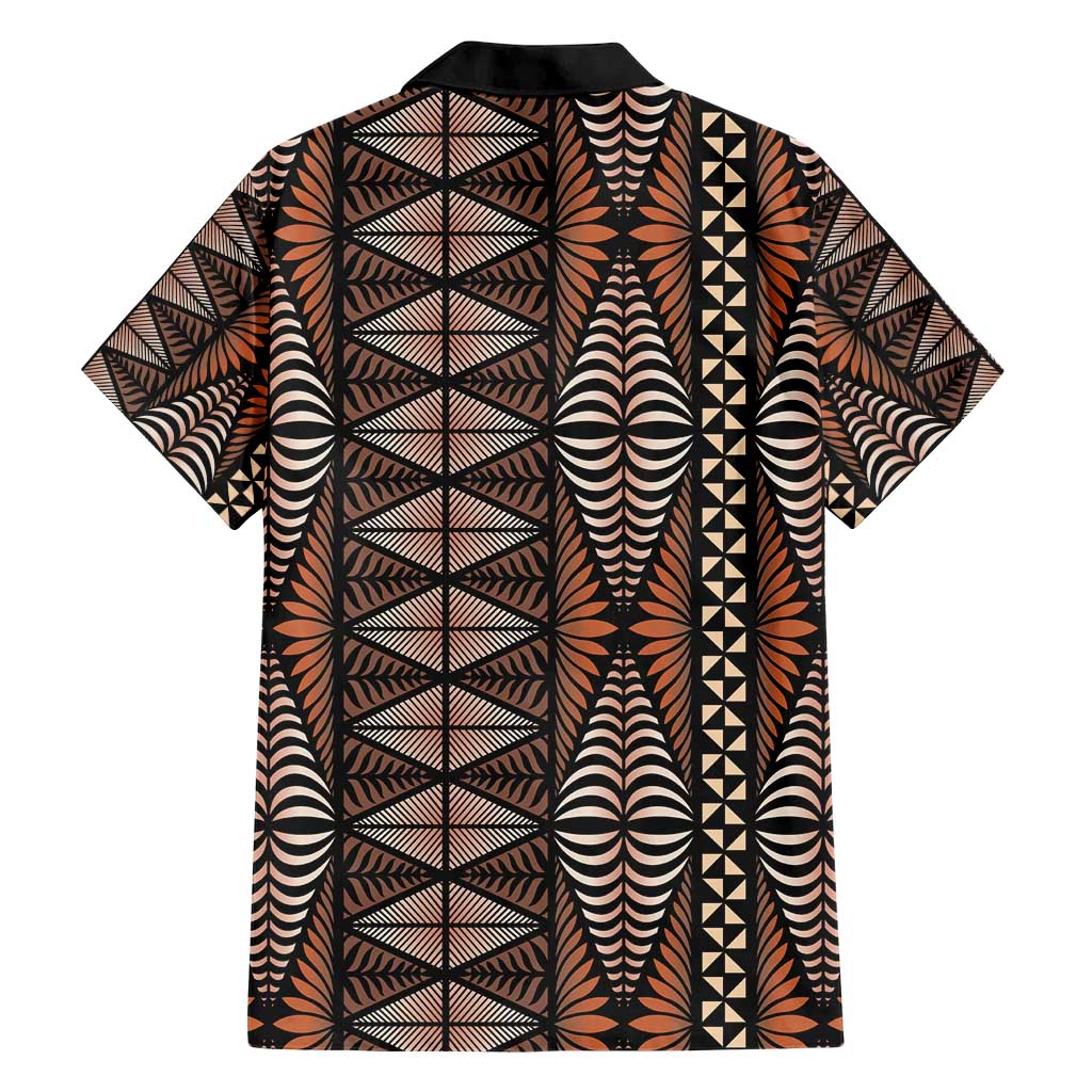 Malo e lelei Tonga Hawaiian Shirt Tongan Ngatu Vintage Brown LT14 - Polynesian Pride