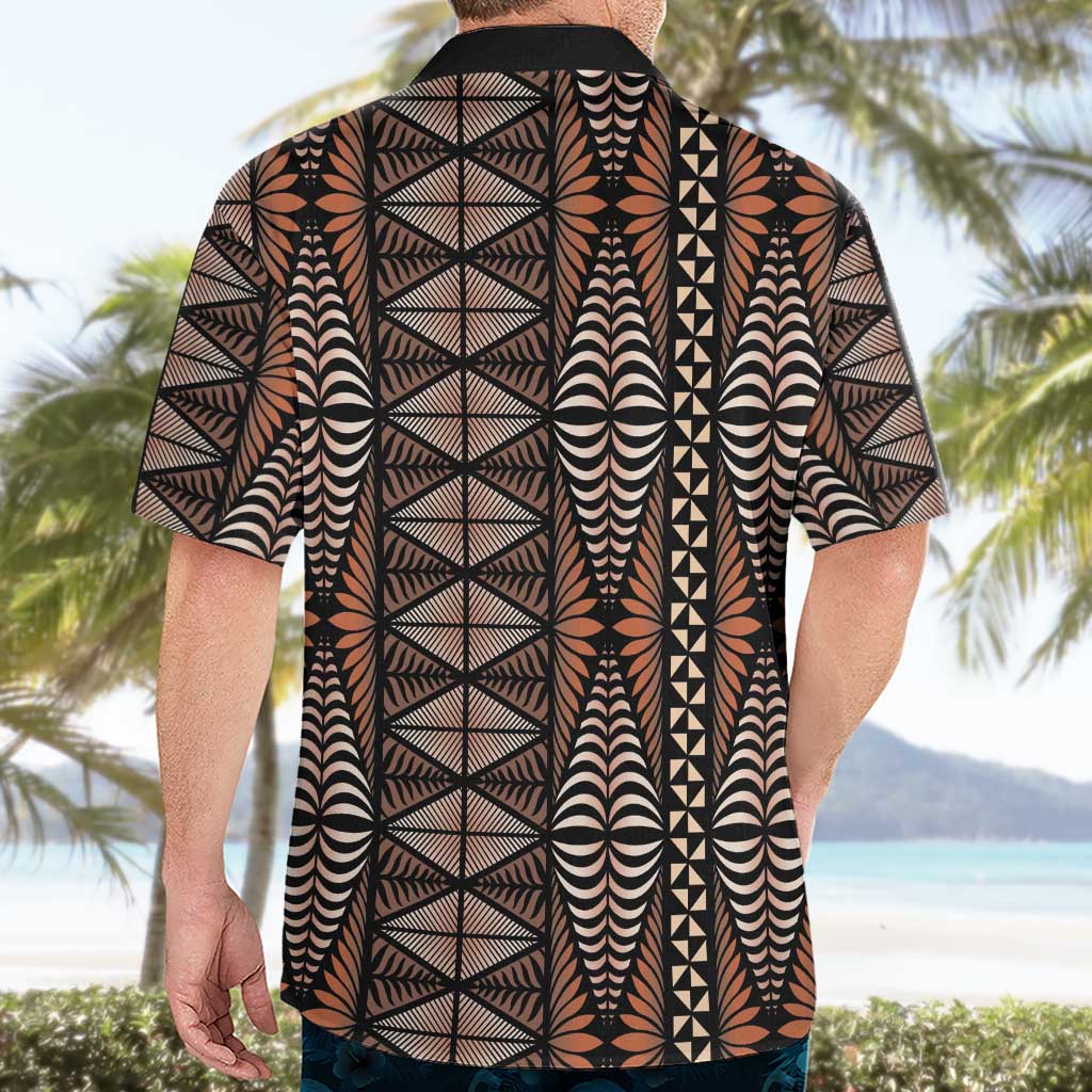 Malo e lelei Tonga Hawaiian Shirt Tongan Ngatu Vintage Brown LT14 - Polynesian Pride