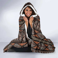 Malo e lelei Tonga Hooded Blanket Tongan Ngatu Vintage Brown - Polynesian Pride