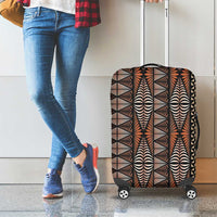 Malo e lelei Tonga Luggage Cover Tongan Ngatu Vintage Brown LT14 - Polynesian Pride
