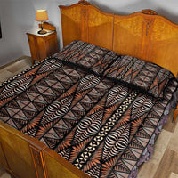 Malo e lelei Tonga Quilt Bed Set Tongan Ngatu Vintage Brown LT14 - Polynesian Pride