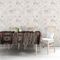 Malo e lelei Tonga Tablecloth Tongan Ngatu Vintage Brown LT14 - Polynesian Pride