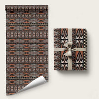 Malo e lelei Tonga Wrapping Paper Tongan Ngatu Vintage Brown - Polynesian Pride