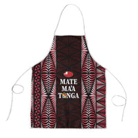 Tonga Rugby Apron 2025 Mate Maa Tonga Ngatu Motif LT14 Red - Polynesian Pride