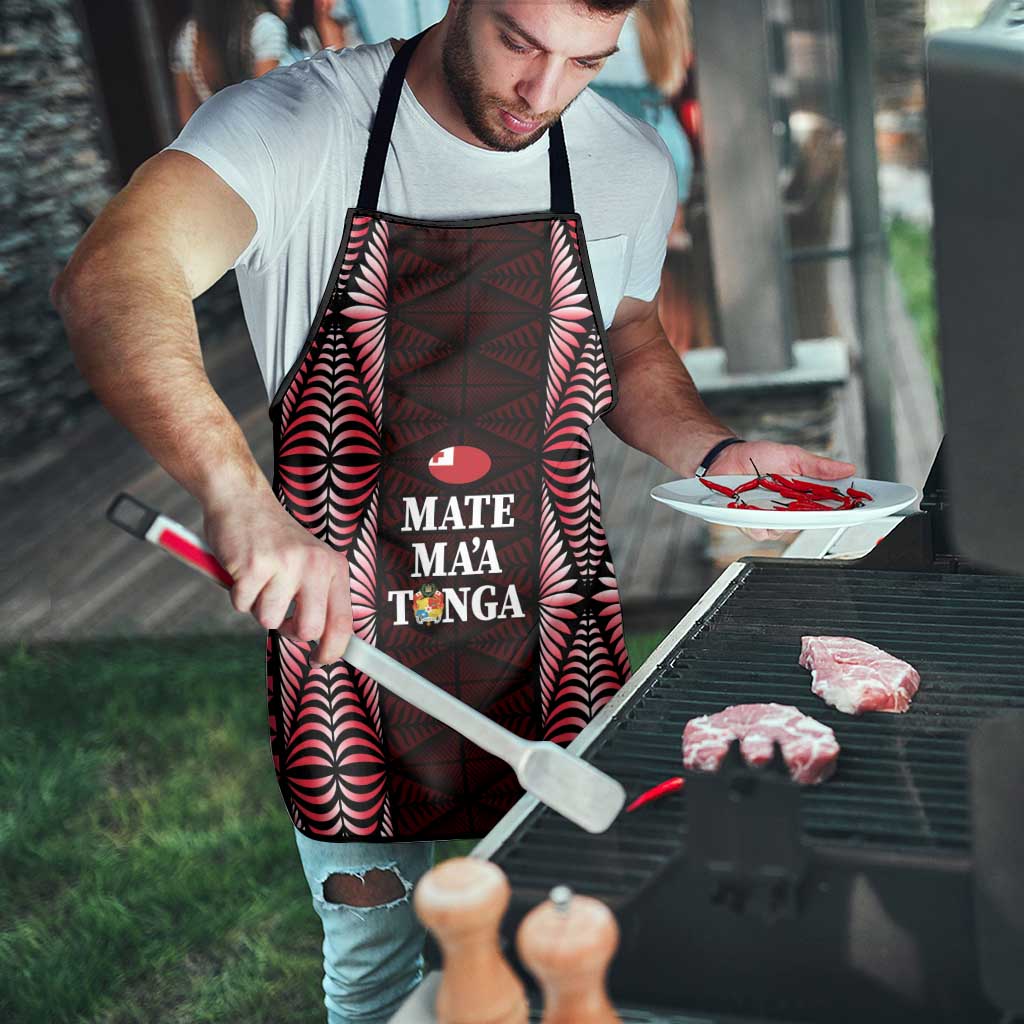 Tonga Rugby Apron 2025 Mate Maa Tonga Ngatu Motif LT14 - Polynesian Pride