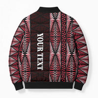 Tonga Rugby Personalised Bomber Puffer Jacket 2025 Mate Maa Tonga Ngatu Motif LT14 - Polynesian Pride